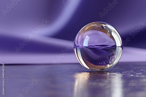 Wallpaper Mural Crystal orb on purple fabric stage Torontodigital.ca