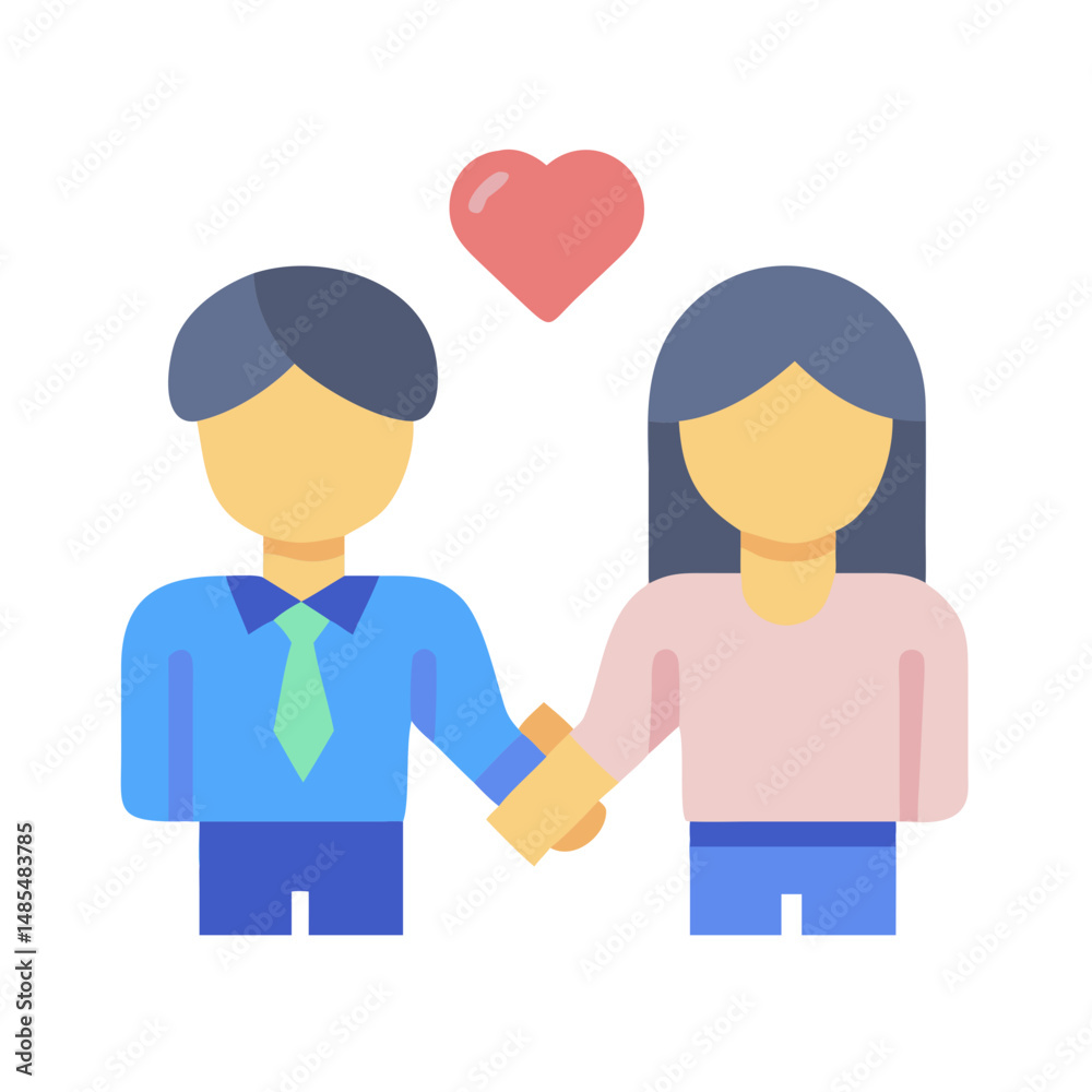 Fototapeta premium Icon of Partner for Business Growth