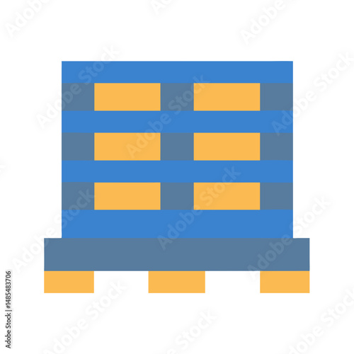  Shipping Pallet Icon Design