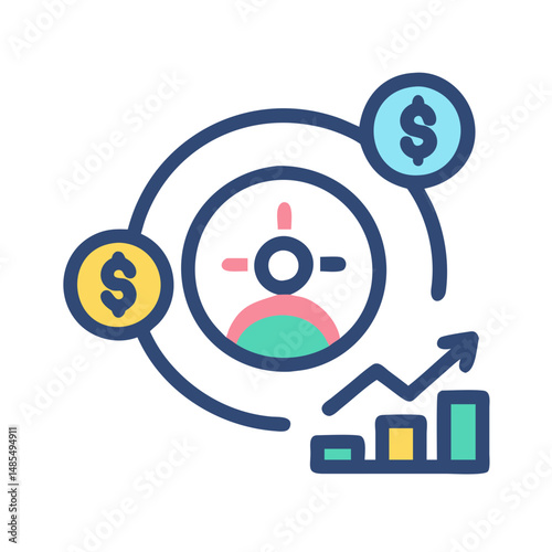  Modern Sales Target Icon for Tracking