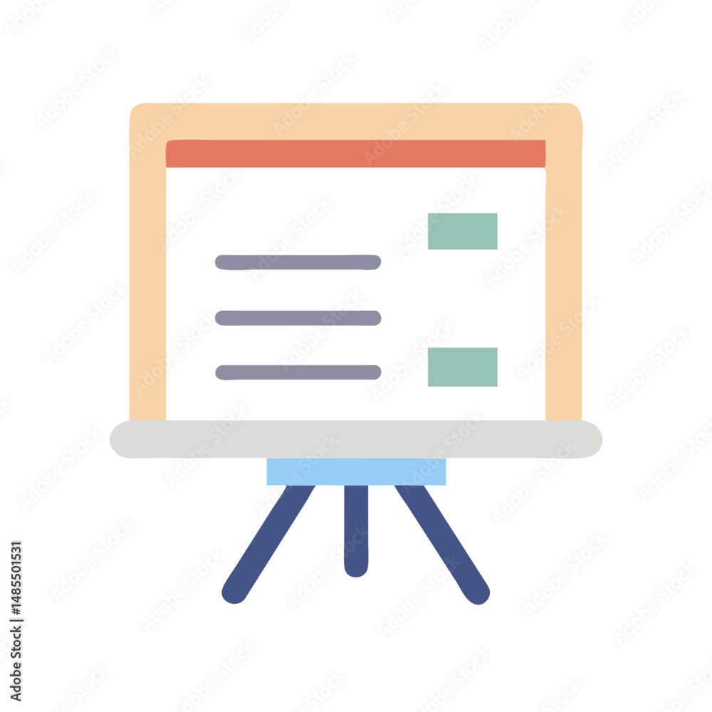Whiteboard Icon for Brainstorming Whiteboard Icon for Brainstorming