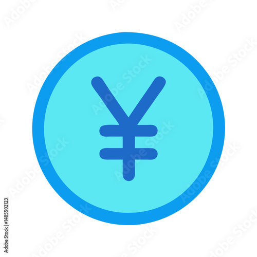  Modern Yen Sign Icon for Financial Services