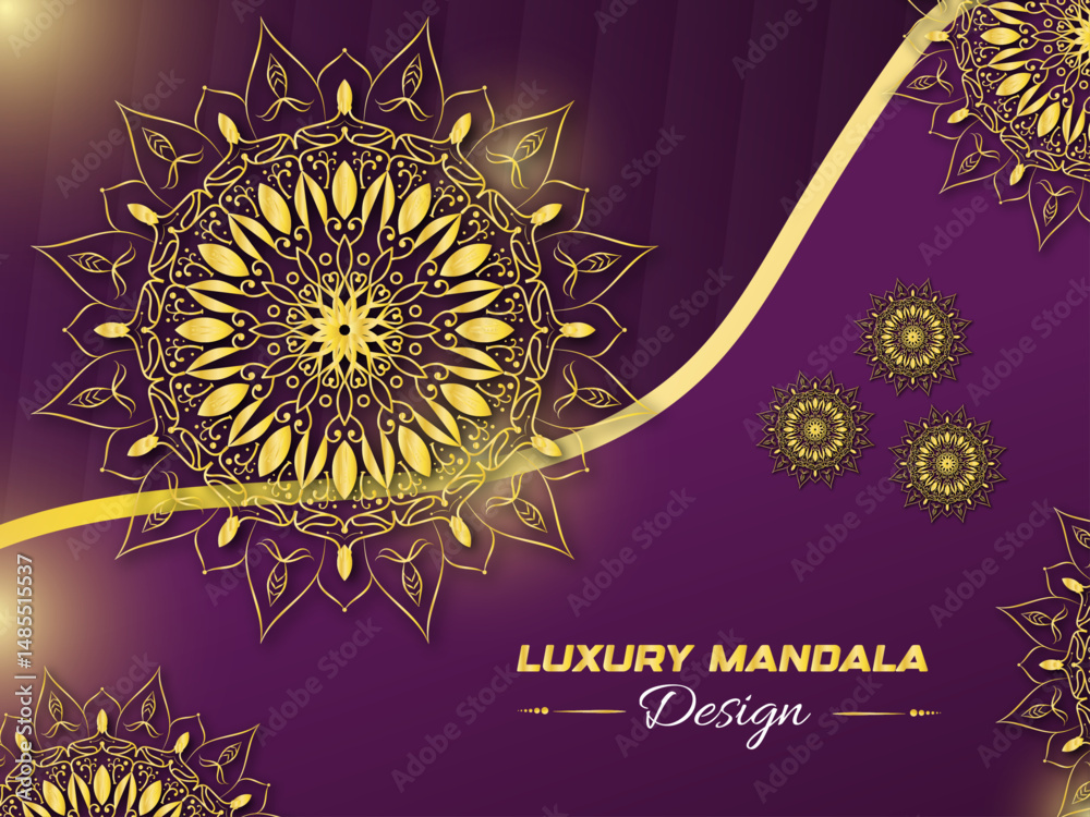 Fototapeta premium Decorative Vector Mandala Design – Intricate Floral Ornament.