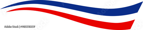 French flag with a curved tricolor rainbow design in high-resolution PNG format