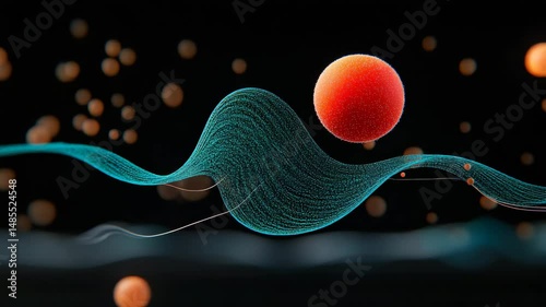 The Cosmic Dance: A visualization of the invisible world, where the dance of elements intertwines in the vast expanse, offering a glimpse into the beauty of the micro and the macro.