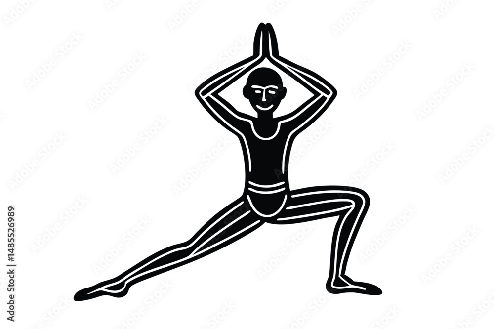 Yoga Latin America Style Silhouette Vector – Vibrant Cultural Wellness Illustration