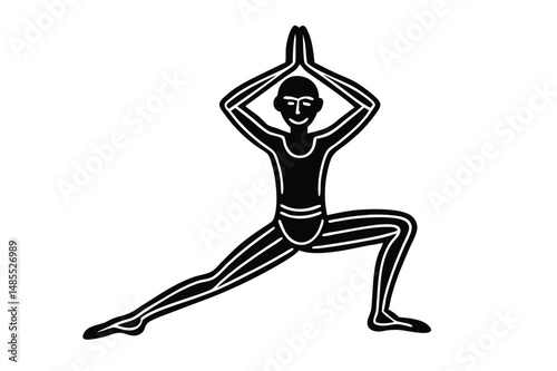 Yoga Latin America Style Silhouette Vector – Vibrant Cultural Wellness Illustration