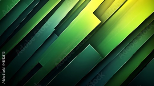 Green and yellow abstract stripes creating dynamic background