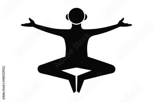 Yoga Photography Contest Style Silhouette Vector Artistic Wellness Design