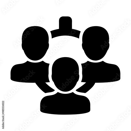 audience segmentation icon vector
