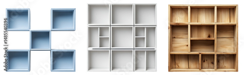 Isolated Storage Boxes with Empty Spaces for Collection Display