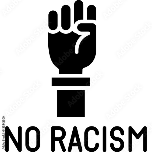 No Racism Icon Vector Element