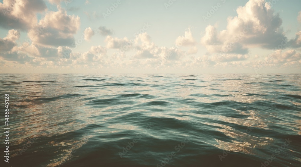 Obraz premium Calm ocean under a soft sky