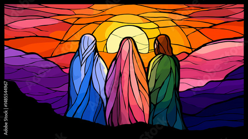  The Transfiguration in Radiant Stained Glass