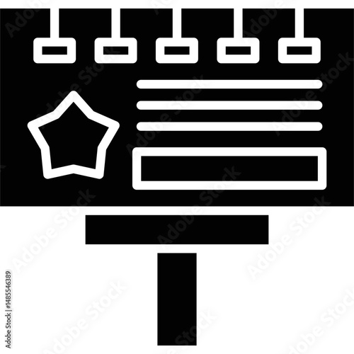 Billboard Icon Vector Element