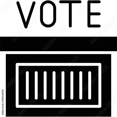 Ballot box Icon Vector Element