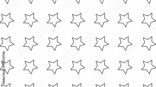 Stars logo illustration pattern background animation, seamless pattern with stars
