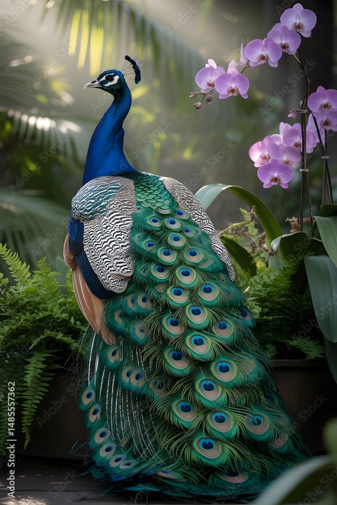 Obraz premium peacock with feathers