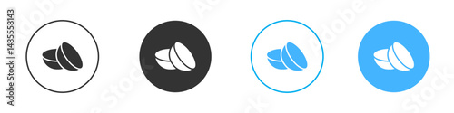 contact lenses icon Editable flat style, illustration icons