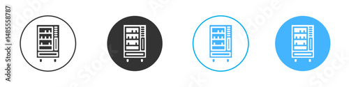 Vending machine icon Editable flat style, illustration icons