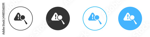 Risk analysis icon Editable flat style, illustration icons