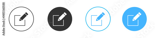 Register icon Editable flat style, illustration icons