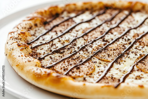 Wallpaper Mural Pizza with chocolate drizzling. Torontodigital.ca