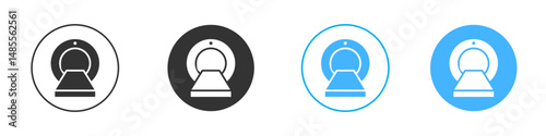 MRI icon Editable flat style, illustration icons