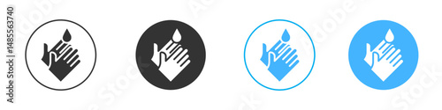 Handwashing icon Editable flat style, illustration icons