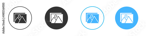 Free Download Gallery icon Editable flat style, illustration icons - GFXLoad