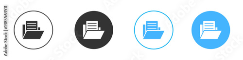 File icon Editable flat style, illustration icons