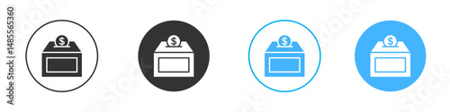 Donations icon Editable flat style, illustration icons