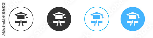 Degree icon Editable flat style, illustration icons