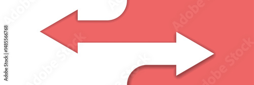 Exchange icon in flat style. Left and right arrow vector illustration on isolated background. Forward sign business concept.