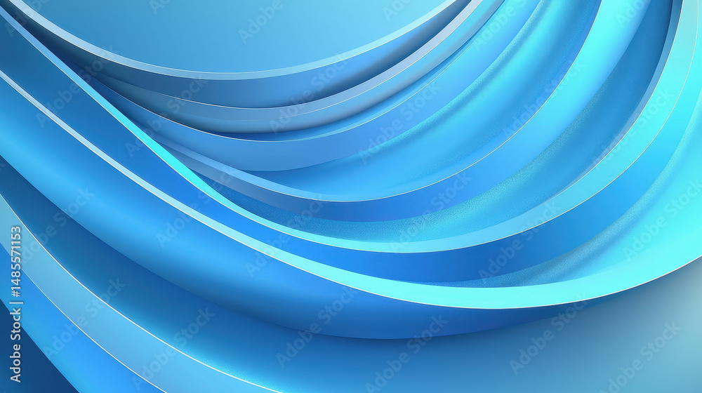 Naklejka premium Elegant blue wave illustrating a smooth velvet texture creating a calm and soothing background for creative projects