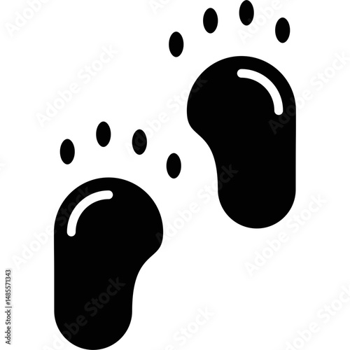Footprint Icon Vector Element