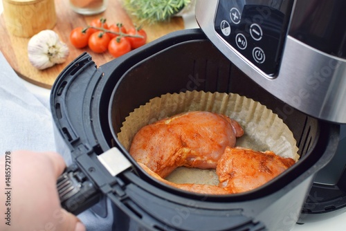 Cooking in an air fryer without oil..Paper for air fryer.