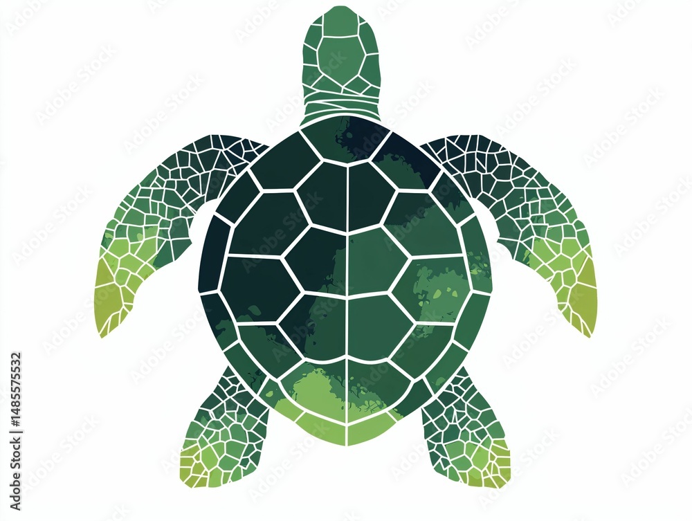 Obraz premium Green Sea Turtle