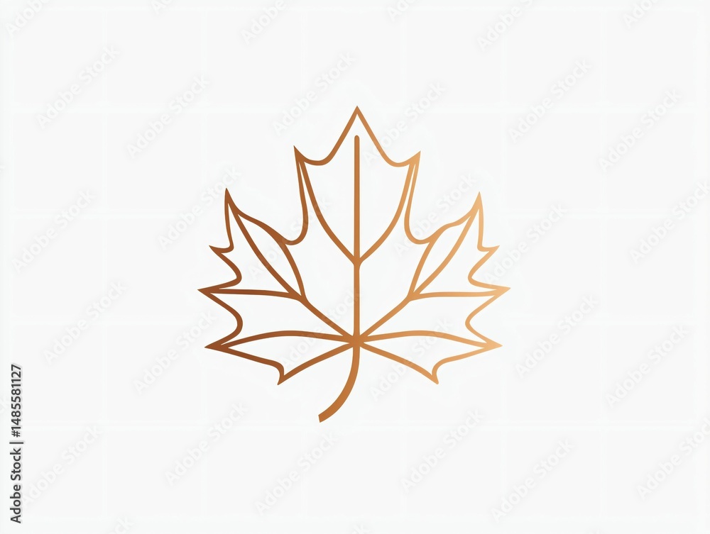 Obraz premium Golden Maple Leaf