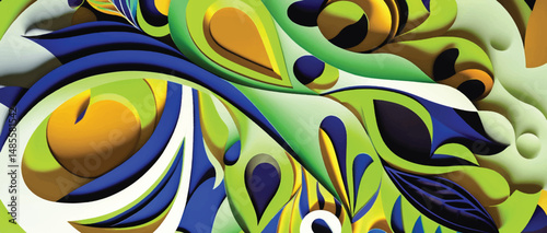 Multicolor geometric pattern Abstract psychedelic background. Vector illustration	