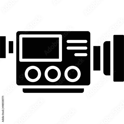 Video Camera Icon Vector Element