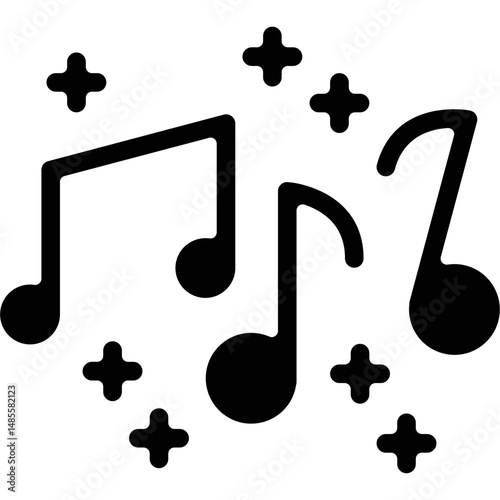 Music Note Icon Vector Element
