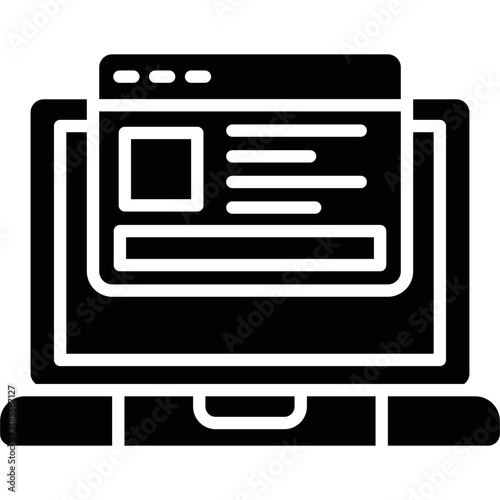 Blog Icon Vector Element