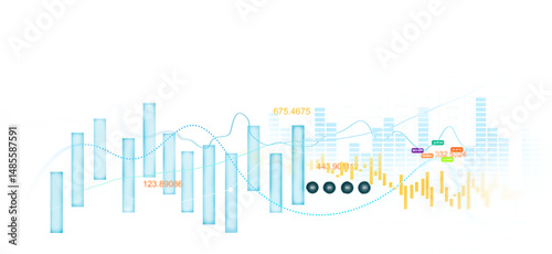Business growth graph chart PNG.Analyzing sales data and financial report.Financial marketing graph grow chart. Arrow up with graph corporate future growth plan.	