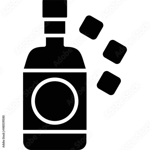 Whiskey Icon Vector Element