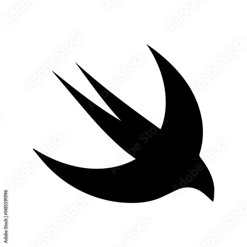 swallow glyph icon