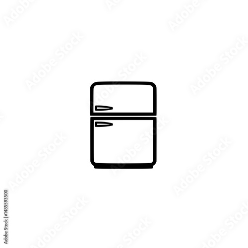 Icon of a refrigerator vector design