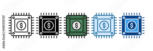 Programming Icon Set Multiple Style Collection