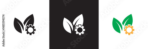 Botany  icon.  Vector illustration. isolated on white and black background. EPS 10