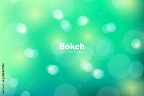green bokeh background